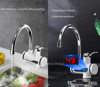 Electric kitchen Instant water Heater Tap- Instant Hot water Faucet/ Fast Heating Tankless Faucet.